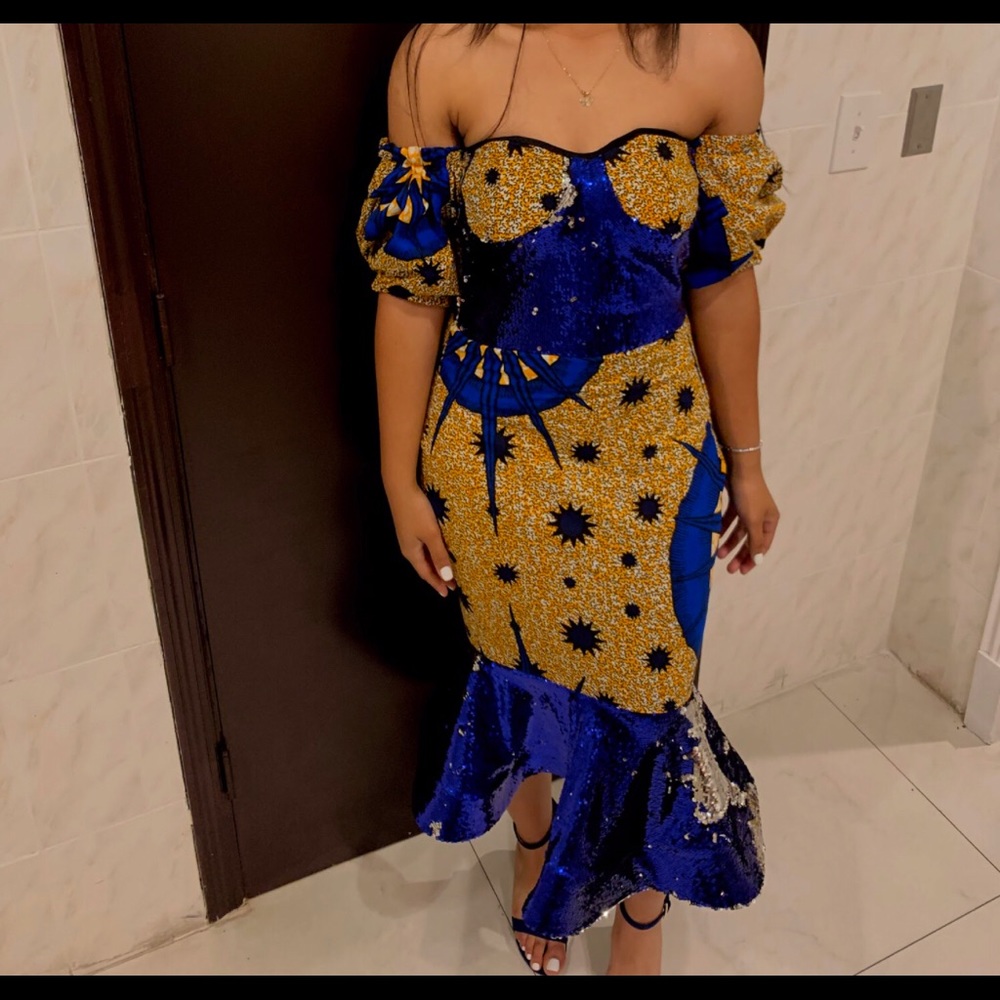 Custom African Print Dress